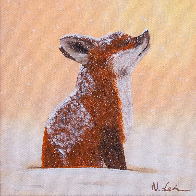 Kleiner Fuchs im Schnee, 2020